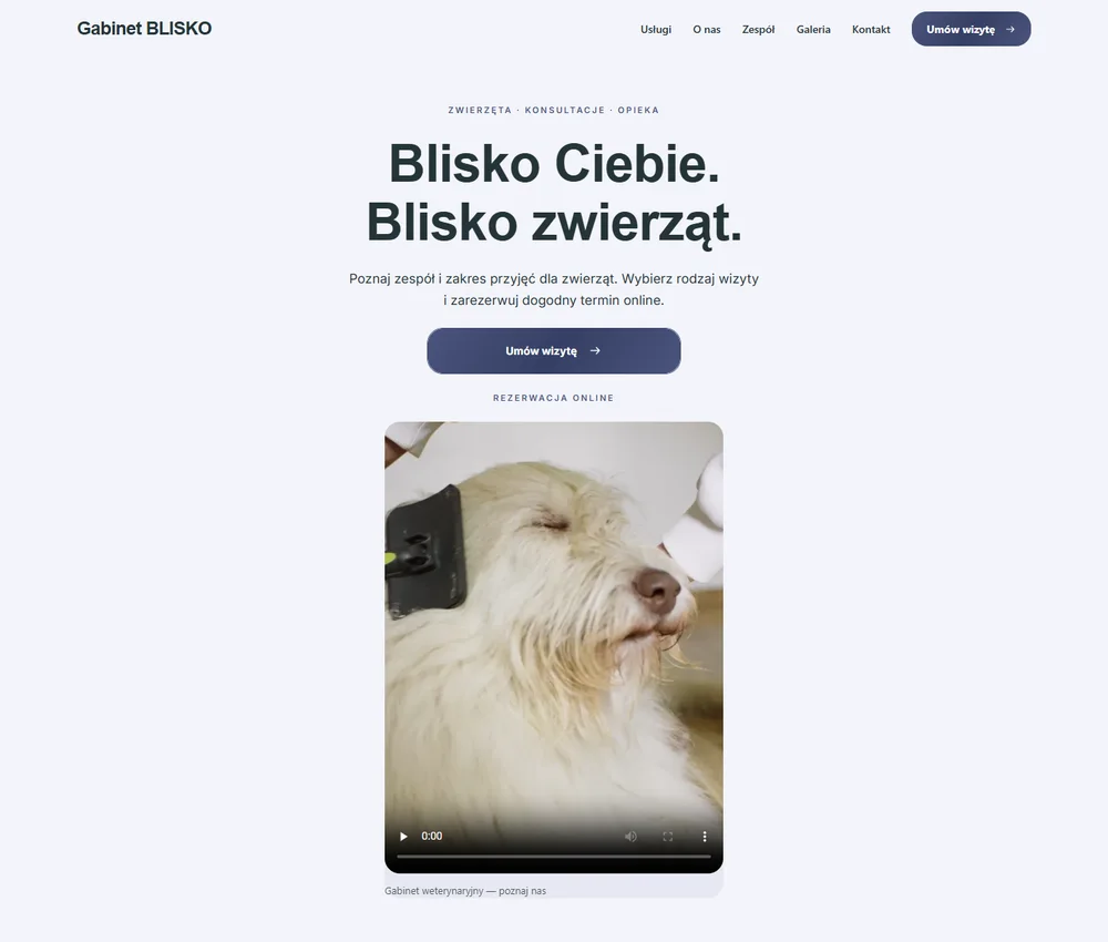Pierwszy ekran Mgła Studio