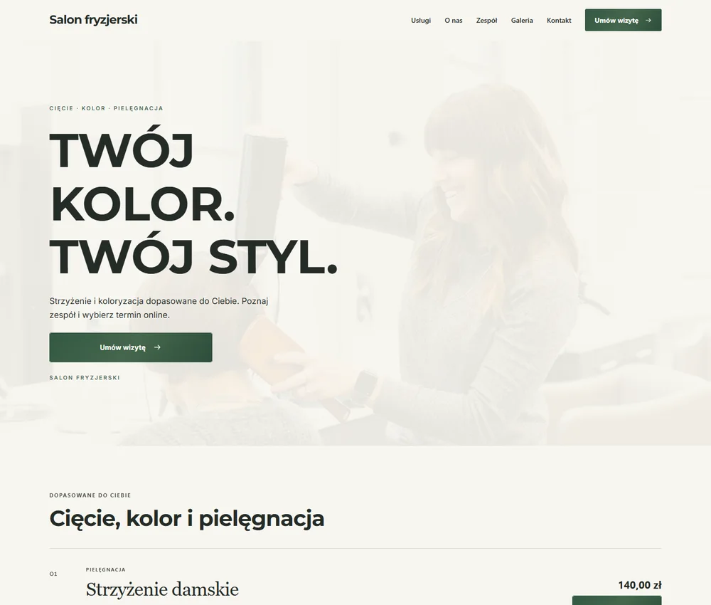 Pierwszy ekran Ivory Studio Panorama