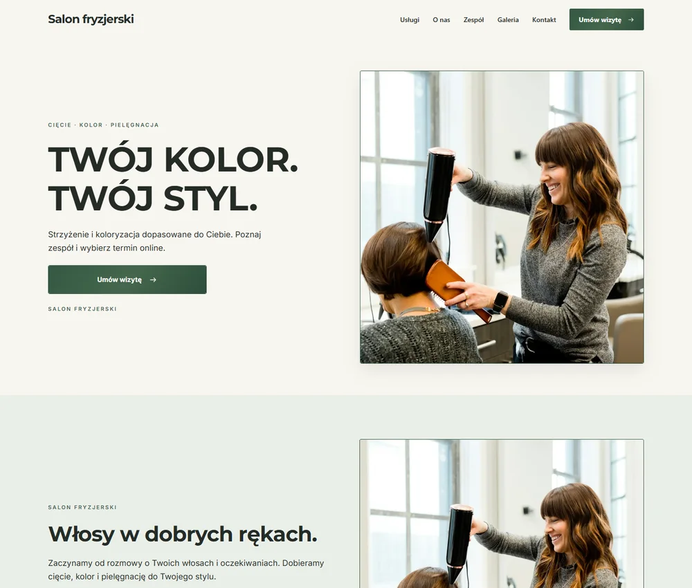 Pierwszy ekran Ivory Studio Split