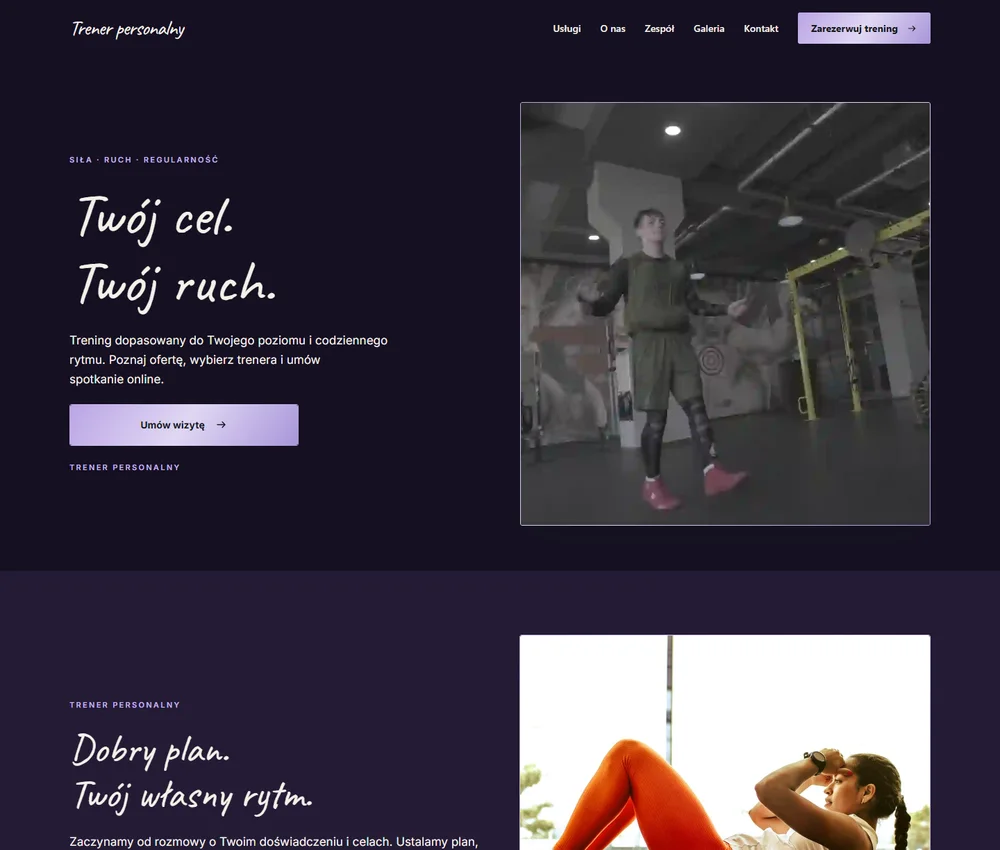 Pierwszy ekran Violet Signature Split